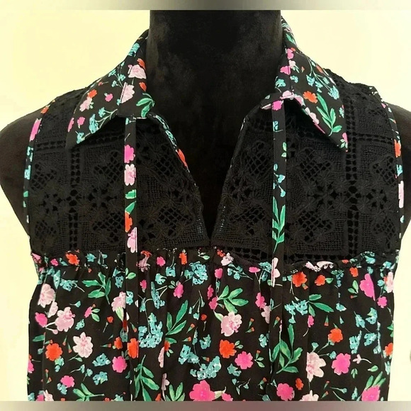 Kate Spade New York Women's Greenhouse Lace Yoke Top Size M - Picture 4 of 7